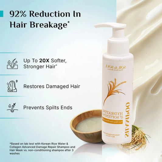 Korean Rice Water Shampoo | SLS & Parabens Free